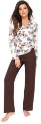 Donna Naomi long női luxuspizsama, virágos , M