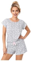 Donna Bunny női pamutpizsama, rövid, szürke, L