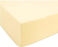  Gumis lepedő pamutvászon alapanyagból 90x200 cm - krém