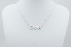 Ezüst Neves nyaklánc ezüst választható névmedállal