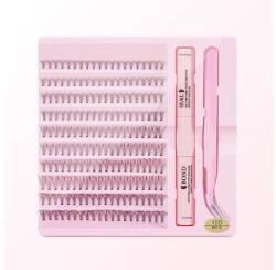  Műszempillafürt tincses készlet 10 soros 10D - MIX