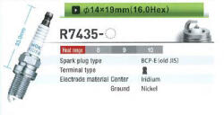  Ngk4896, R7435-9 Gyújtógyertya (ngk4896)
