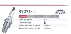  Ngk7763, R7376-9 Gyújtógyertya (ngk7763)