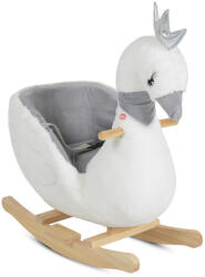  HINTÁZÓ hattyú plüss, zenélő FEHÉR - babex