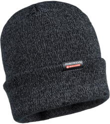 Portwest B026 - Fényvisszaverő kötött sapka Insulatex béléssel, fekete (B026BKR)