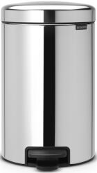 Green Clean Pedálos szemetes kuka lecsapódásmentes fedővel, belső műanyag tartállyal, H=411mm, D=251mm, 12L, r. m. acél, fényes (GCP4C)