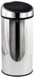 MSV Fényes ezüstszínű acél érintésre nyíló szemetes 30 l - MSV