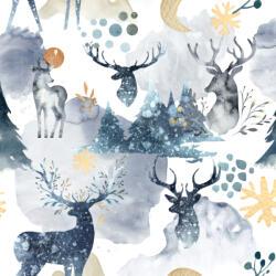 Takoy Fésült szabadidő anyag Takoy 300g téli szarvas fehér