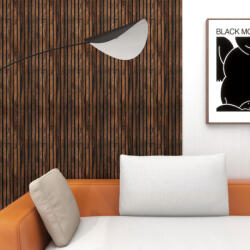 Wohnen 3D falpanel 6db 195x31, 5 cm diófa-hatású lamellás falburkolat dekorpanel