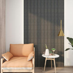 Wohnen 3D falpanel 32db 195x12, 2 cm márványszürke lamellás falburkolat dekorpanel