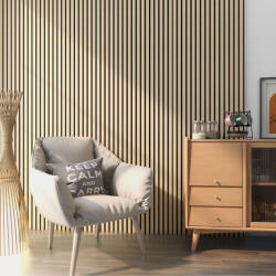 Wohnen Akusztikus fali panel 12db 120x60 cm világos tölgyfa hatású lamellás falburkolat dekorpanel - hazravalo - 161 000 Ft