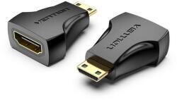  ADAPTER mini HDMI/M -> HDMI/F (4K, fekete), Vention (AISB0)
