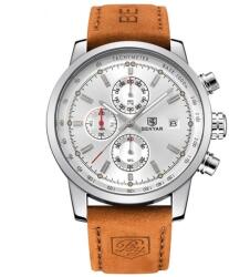 BENYAR Ceas barbati Fashion Cronograf Quartz Curea din piele Ceas