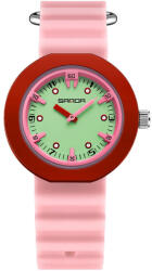 SANDA Ceas Copii Sanda 9108 Roz , Design Fashion, Analog, Rezistent la Apa 3ATM Ceas