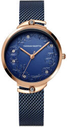 Hannah Martin Ceas dama Hannah Martin Elegant Quartz Analog Otel Fashion Luxury Bratara tip plasa Ceas