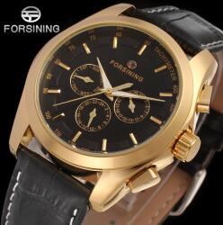 Forsining Ceas barbatesc de mana Forsining Mecanic Automatic Elegant Luxury Casual Business Clasic Retro Vintage Negru Auriu Ceas