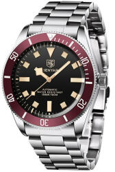 BENYAR Ceas barbatesc Benyar Mecanic Automatic Rezistent la inot Analog Business Luxury Casual Rosu Ceas