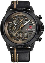 Naviforce Ceas barbatesc Naviforce Sport Casual Analog Quartz Cronograf Negru Ceas
