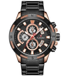 Naviforce Ceas barbati Naviforce Analog Afisare data Indici fosforescenti Negru Ceas