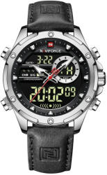 Naviforce Ceas barbati Naviforce Cronograf Casual Analog Digital Quartz Piele Negru Ceas