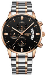 Nibosi Ceas barbatesc de mana Nibosi Fashion Quartz Casual Elegant Analog Argintiu Auriu Negru Ceas