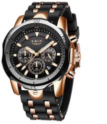 LIGE Ceas barbati Lige Casual Quartz Silicon Ceas