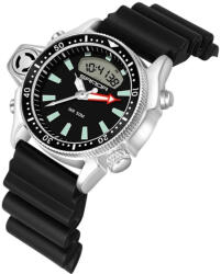 SANDA Ceas barbatesc de mana Sanda Casual Fashion Sport Quartz Negru Argintiu Ceas