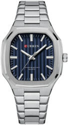 Curren Ceas barbatesc Curren Casual Otel Argintiu Analog Quartz Indici luminosi Ceas