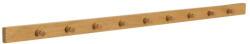 Hübsch Natúr színű fali fogas tölgyfa dekorral 100 cm Cosplay - Hübsch