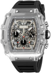 Skmei Ceas Barbati SKMEI 2305 Alb-Negru , Functii Multiple, Design Fashion, Cronometru, Alarma, Rezistent la Apa 5ATM Ceas