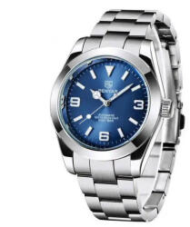 BENYAR Ceas barbati Benyar Mecanic Automatic Analog Otel Business Argintiu Albastru Ceas