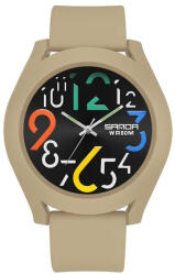 SANDA Ceas barbatesc de mana Sanda Stil Fashion Quartz Digital Alarma Crem Ceas