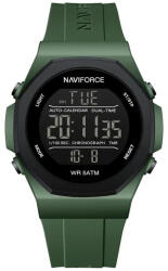Naviforce Ceas Barbati Naviforce 7117 Verde , Functii Multiple, Design Fashion, Rezistent la socuri, Rezistent la Apa 5ATM Ceas