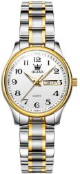 OLEVS Ceas dama Olevs Elegant Argintiu Quartz Analog Data Ceas