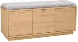 Rowico Home Szürke-natúr színű ülőkés cipőtartó tölgyfa dekorral Confetti - Rowico - bonami - 188 690 Ft