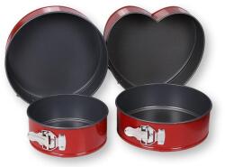 Cserni Gépműhely 4 részes tapadásmentes kapcsos tortaforma készlet
