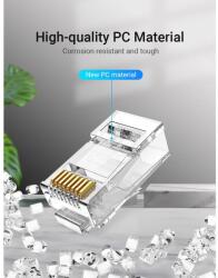 Vention CSATLAKOZÓ UTP (Cat. 6A , RJ45, átlátszó) 10db, Vention (IDGR0-10)