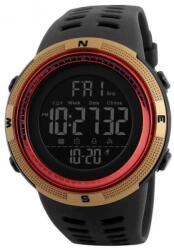 Skmei Sportos férfi karóra, fekete színben, arany, piros. 536oc