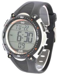 Q&Q férfi digitális sportos karóra. Fekete-ezüst. 380-5oc