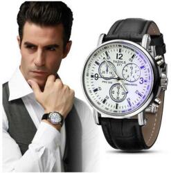 Yazole 271 fekete bőr szíjas elegáns karóra. 10oc