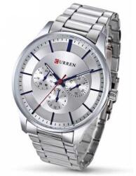 Curren M8282 elegáns férfi karóra, ezüst számlappal. 426oc