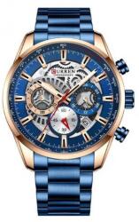 MINI FOCUS Kék szíjas, kék számlapos férfi karóra. 8391