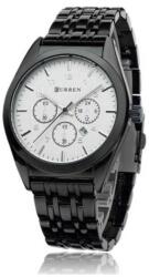 Curren M8134 fekete szíjas, fehér számlapos karóra. 358-5oc