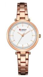 Curren C9054L óarany színű női karóra, fehér számlappal