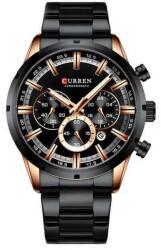 Curren Fekete színű férfi karóra, fekete számlappal Chronograp 8355