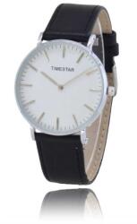 Timestar vékony férfi karóra. Fekete szíj. 322-3oc