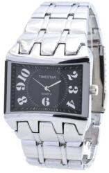 Timestar Téglalap alakú férfi karóra, fekete számlappal. 478oc