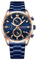 Curren Kék szíjas, kék számlapos férfi karóra. 8445