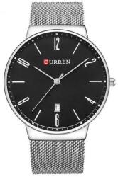 Curren M8257, Milánói szíjas, ezüst színű karóra. 523oc