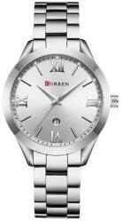 Curren Ezüst színű női karóra, dátum kijelzéssel. C9007